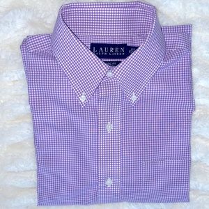 Lauren Ralph Lauren LS Classic Fit Non Iron Shirt Size 15 32/33